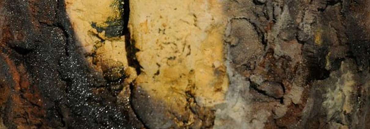 Surface of nature - semirefrattario ossidi cottura in saggar - cm. 20 x26 x 5
